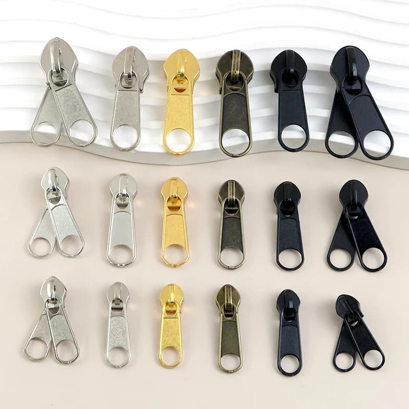 10/20 pezzi 3 # 5 # 8 # 10 # Cursore per cerniera in nylon per cucire Estrattore per cerniere singole/doppie Cerniere per bagagli Riparazione di cursore per cerniera di ricambio
