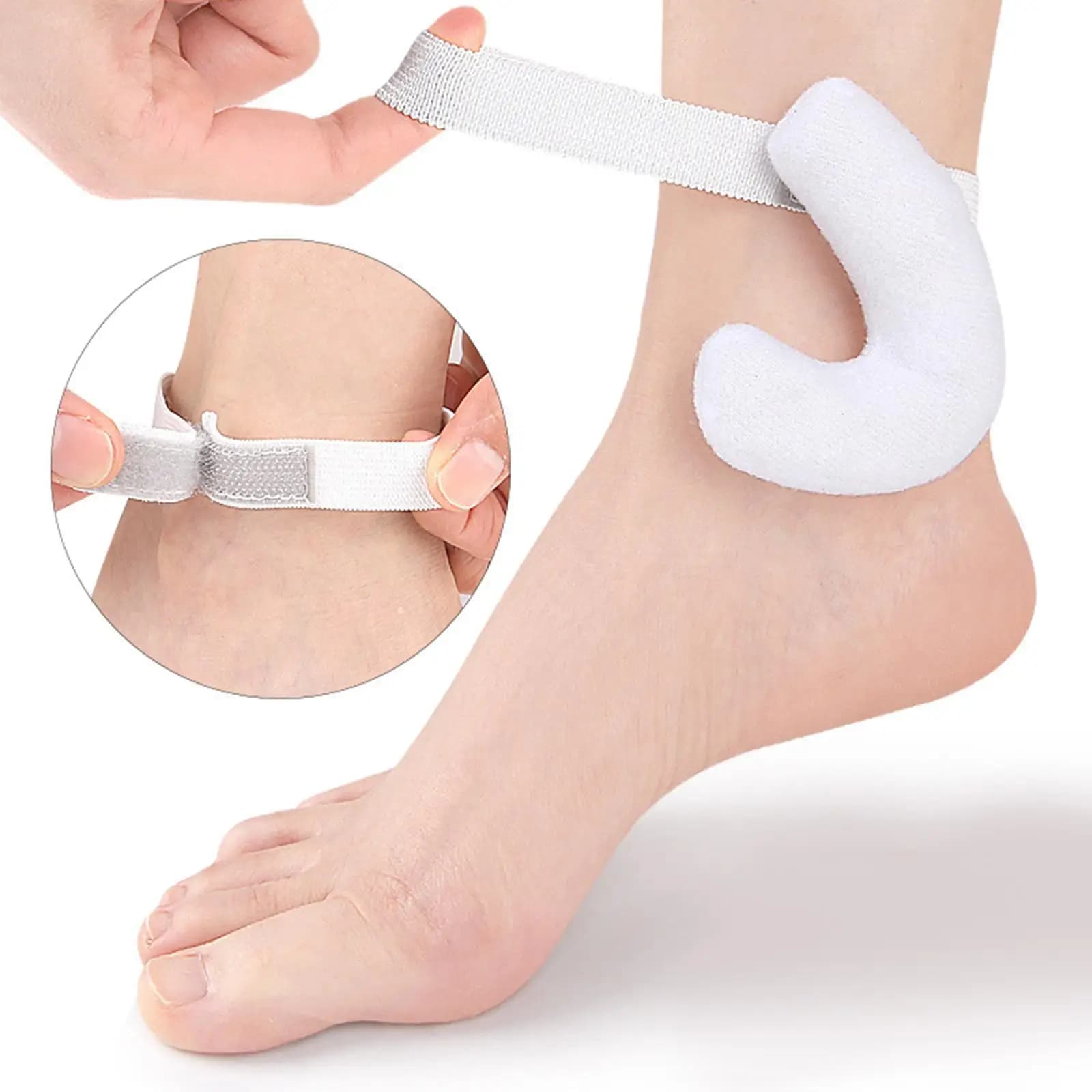 Cuscinetto Unisex per Malleolo con Imbottitura in Schiuma, Protezione Comoda per Caviglia, Supporto a Compressione per Camminata e Viaggio