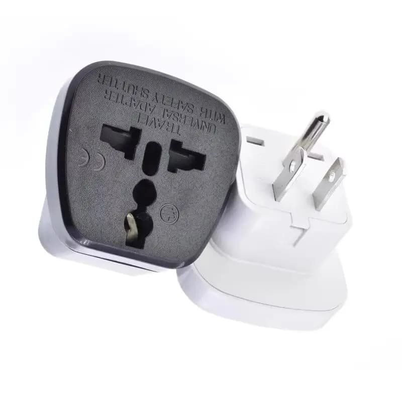 1pcs Universal American AU EU UK Swiss Italy to US Travel Adapter Plug Japan Canada Thailand Electric Power Convert Plug Type B