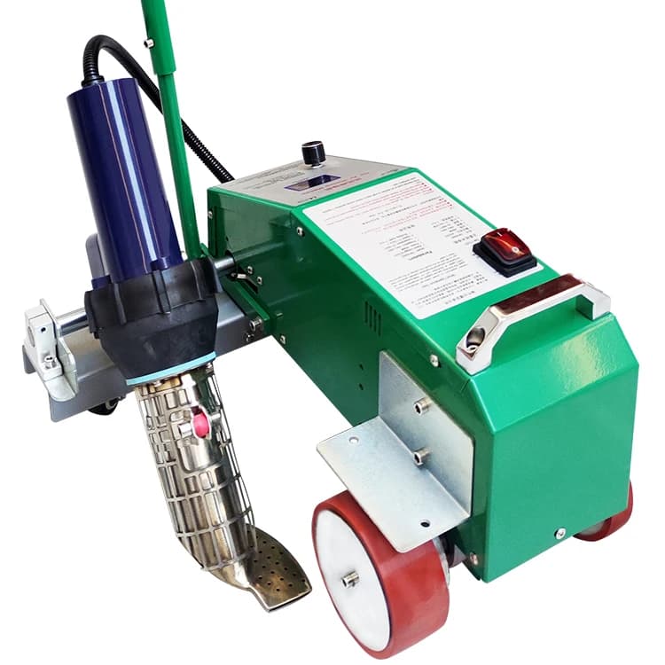 TOP2000D Hot Air Plastic Welding Machine 230V 0.5-12m/min for PVC TPO Waterproof Membrane with Imported Heat Gun & la ser Guide