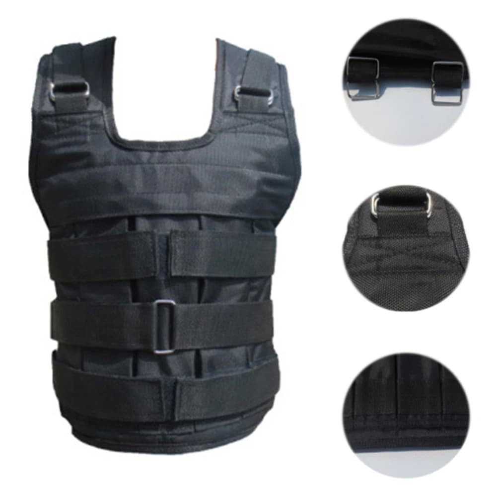 Oxford Fabric Running Vest, Adjustable Weights Jacket, Weight Training Vest, Weight Loading Vest for Fitness and Sport