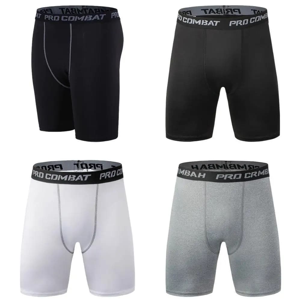 Men's bodybuilding shorts Fitness workout Inner Stitching Gym Maschile Muscle Alive Compression Collant Elastic Leggins Skinny Hombre
