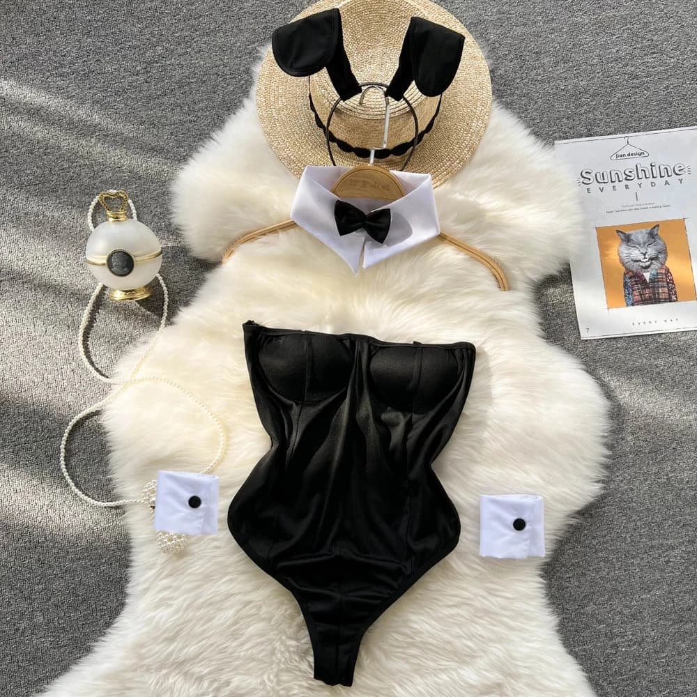 Sexy Hotsweet Women's Streetwear Padded bra wrapped on the chest Slim Black Sleeveless Party Club Shirts New in lady's pajamas