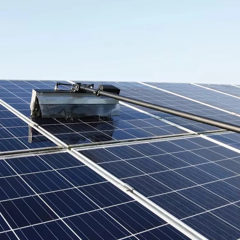 Solar Panel Cleaning Equipment Photovoltaic Cleaning Replaceable Roller Brush with 7.5M Telescopic Pole