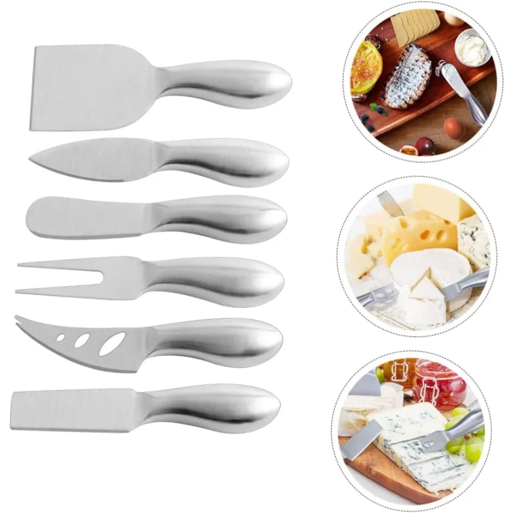 Set of 6 butter slicers, cheese slicers, stainless steel cutters for types of cheese butter kitchen gadgets