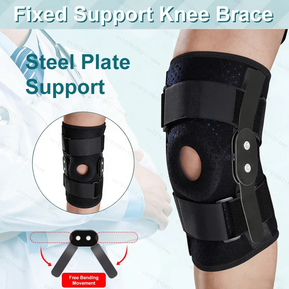 Supporto per Ginocchio, Ginocchiera Sportiva per Artrite, Osteoartrite, Riparazione Cartilagine, Nefrosi Avascolare, in Silicone Spesso