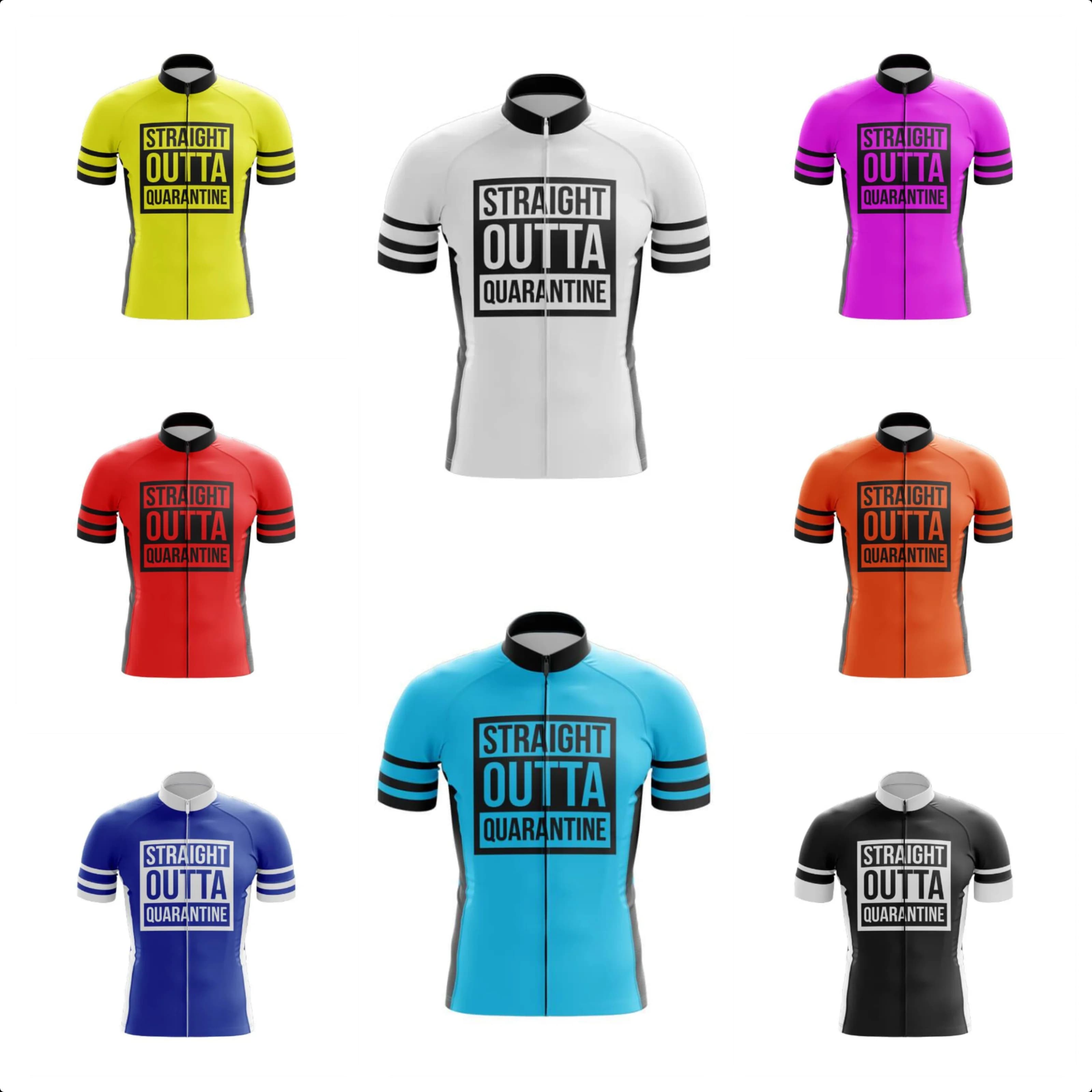 Cycling jersey 'Straight Outta' for Men, Breathable, Short sleeves, Shorts with Bretelles, Gel pad 20D Resistant, Mountain Bike MTB Clothing