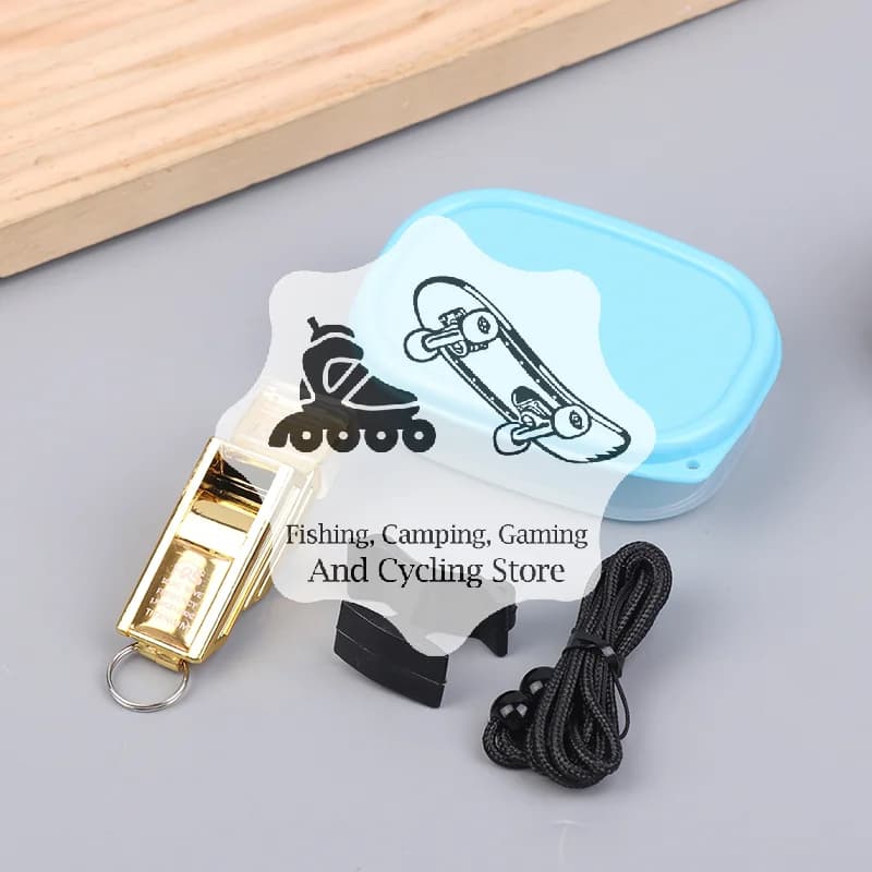 Professional Football Referee Whistles With Lanyard Box Big Sound Plastic Whistles Basketball Whistles Equipment