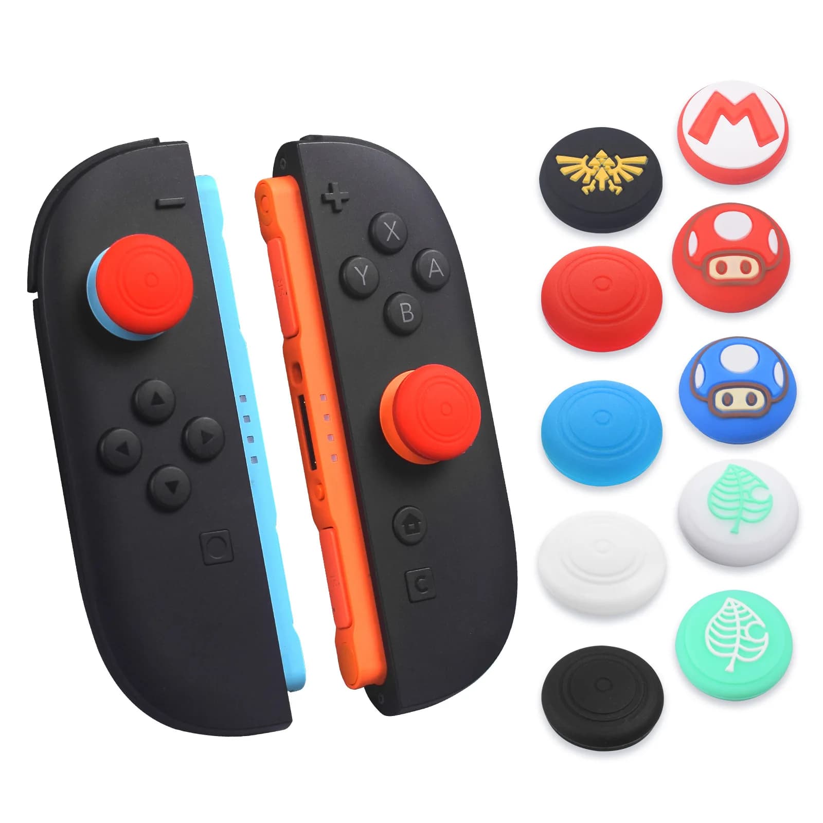 Manopole per pollice in silicone per console Nintendo Switch 2 Confezione da 2 cappucci per joystick Comfort Thumbstick Grip Coperture antiscivolo