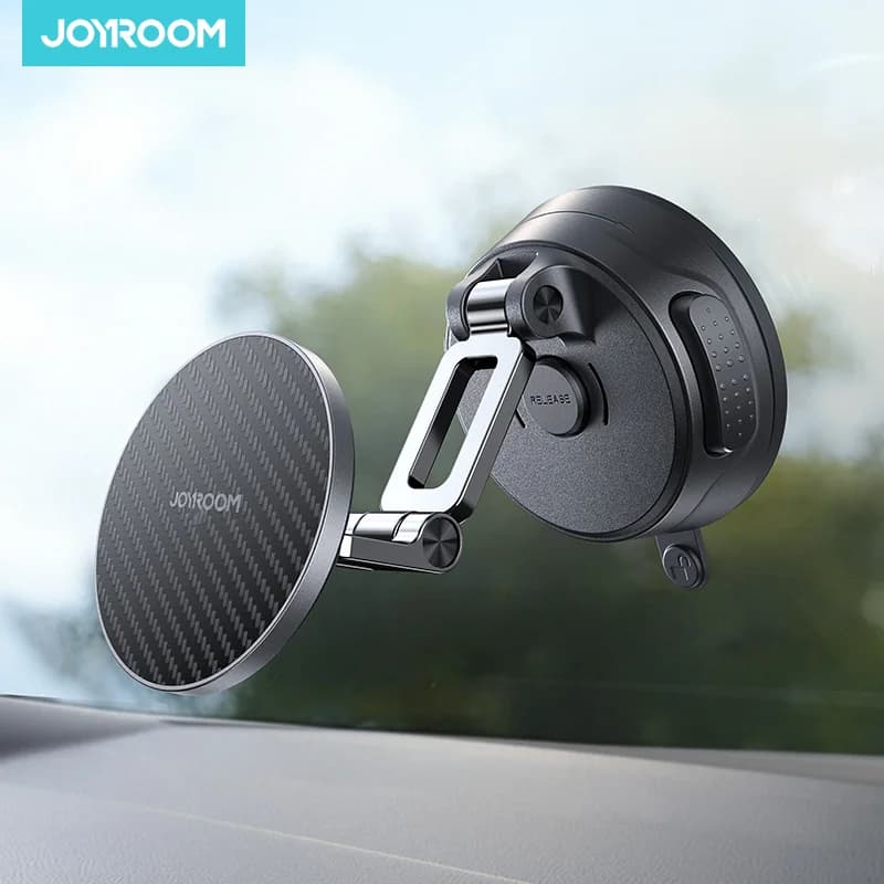 Magnetic holder for Joyroom car phone, universal suction cup holder for dashboard and windscreen