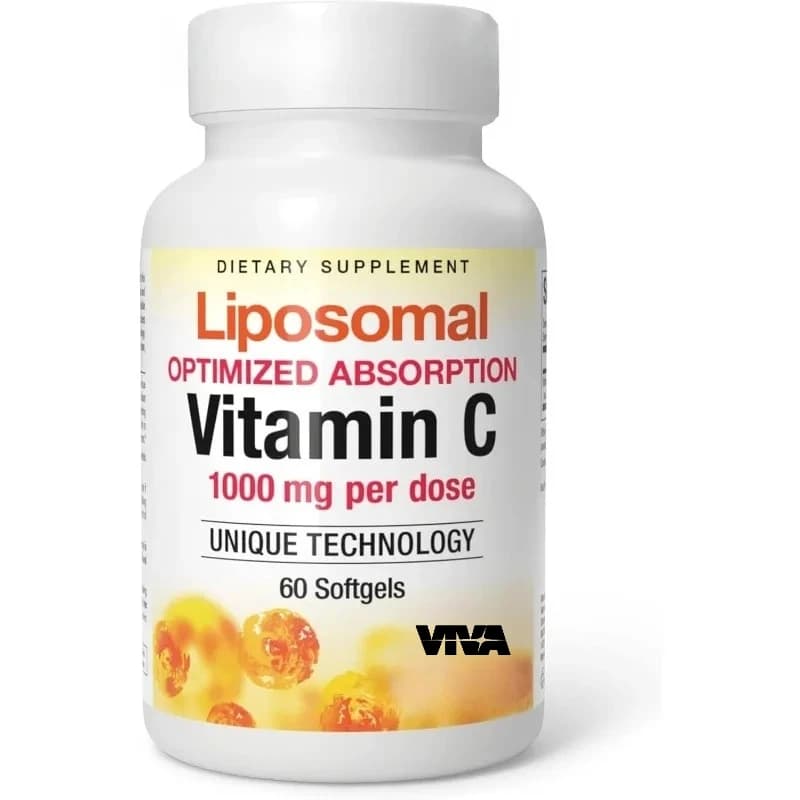 Liposomal supplement to vitamin C - Helps immune health of bones and teeth -60 soft capsules