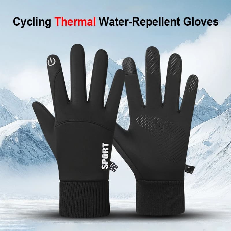 Guanti invernali per uomo donna ciclismo touchscreen guanti antiscivolo sci escursionismo guanti termici idrorepellenti antivento per moto