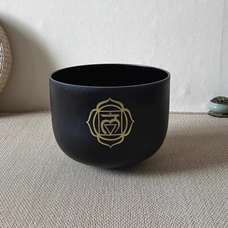 Black Crystal Singing Bowls Sound Healing Singing Bowls Meditation Mindfulness Bowl Relaxation Percussion Musical Instruments