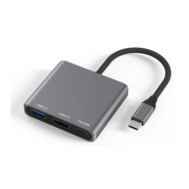 USB-C To HDMI-compatible 3 in 1 Cable Converter for Samsung Huawei iPad Mac NS USB 3.1 Type C To HD 4K USB 3.0 Adapter Cable