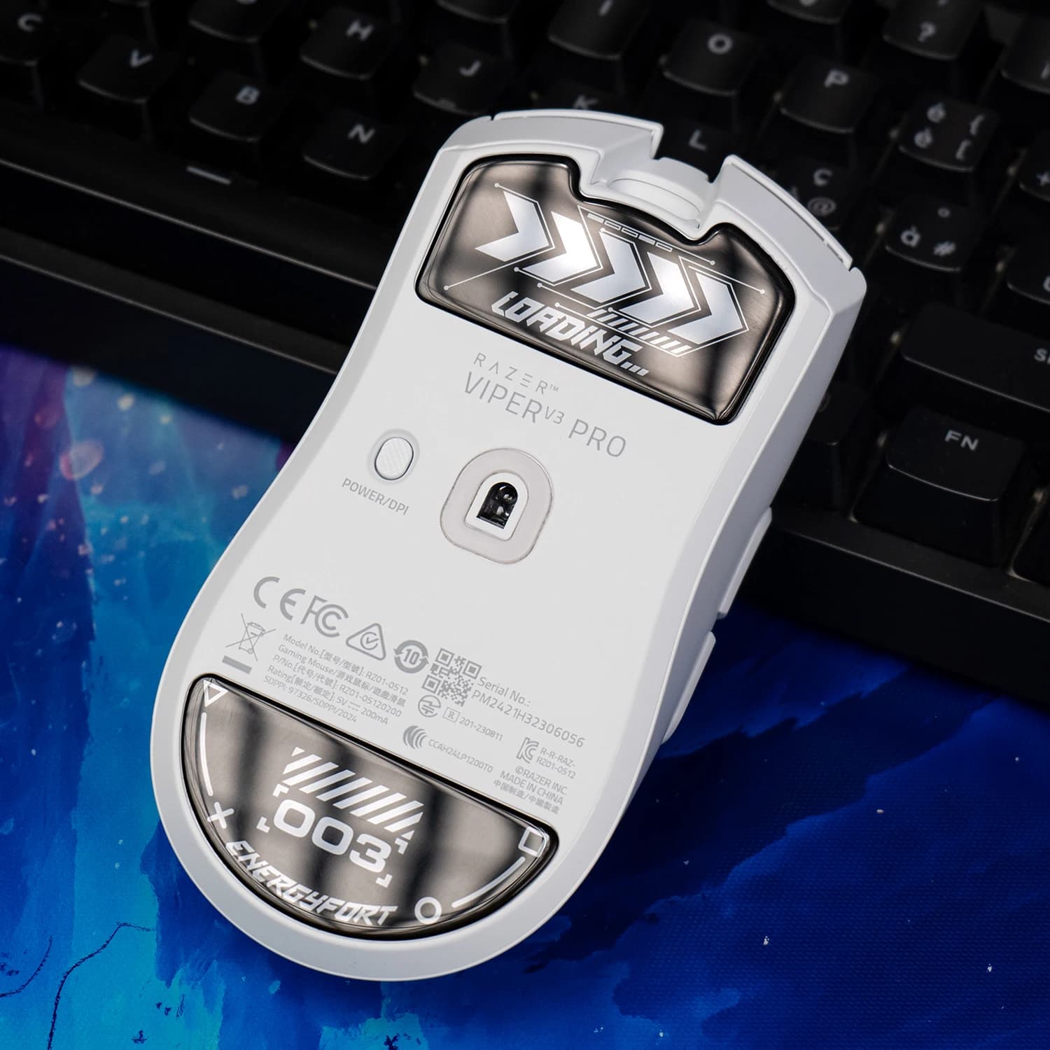 Ultra forte vetro impeccabile Super veloce superficie liscia lucidata piedini per Mouse suola durevole pattini per Mouse per Razer Viper V3 PRO Mouse