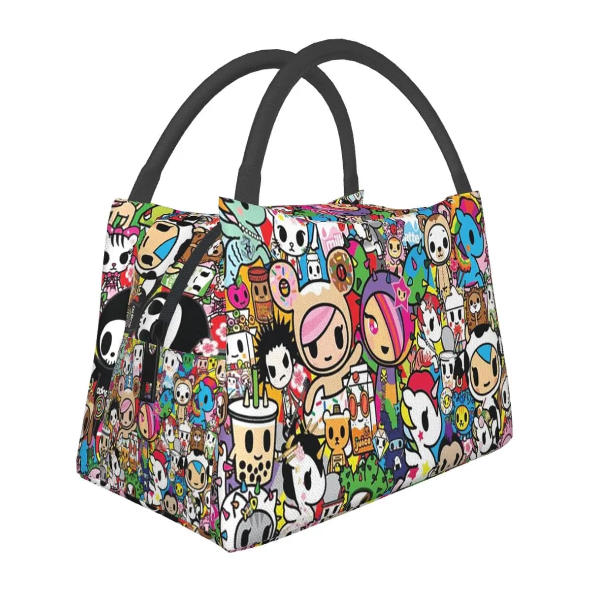 Tokidoki Kawaii Donutella Sandy Unicorno Borsa termica per il pranzo, contenitore portatile, borsa termica per il pranzo