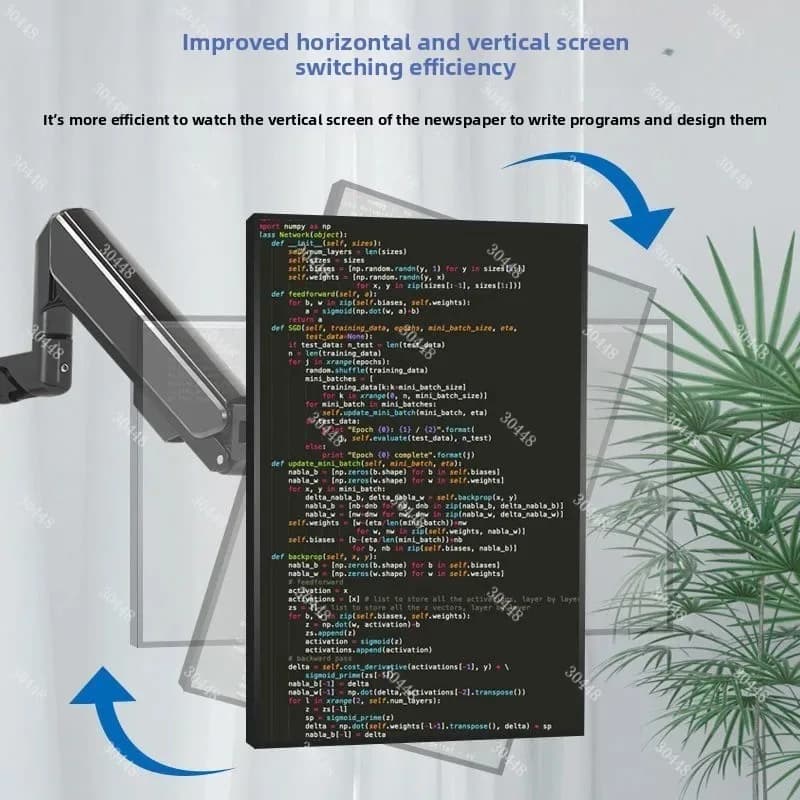 Supporto per monitor da 14-32 pollici con regolazione dell'altezza della colonna Supporto allungabile per volare libera con rotazione della molla a gas