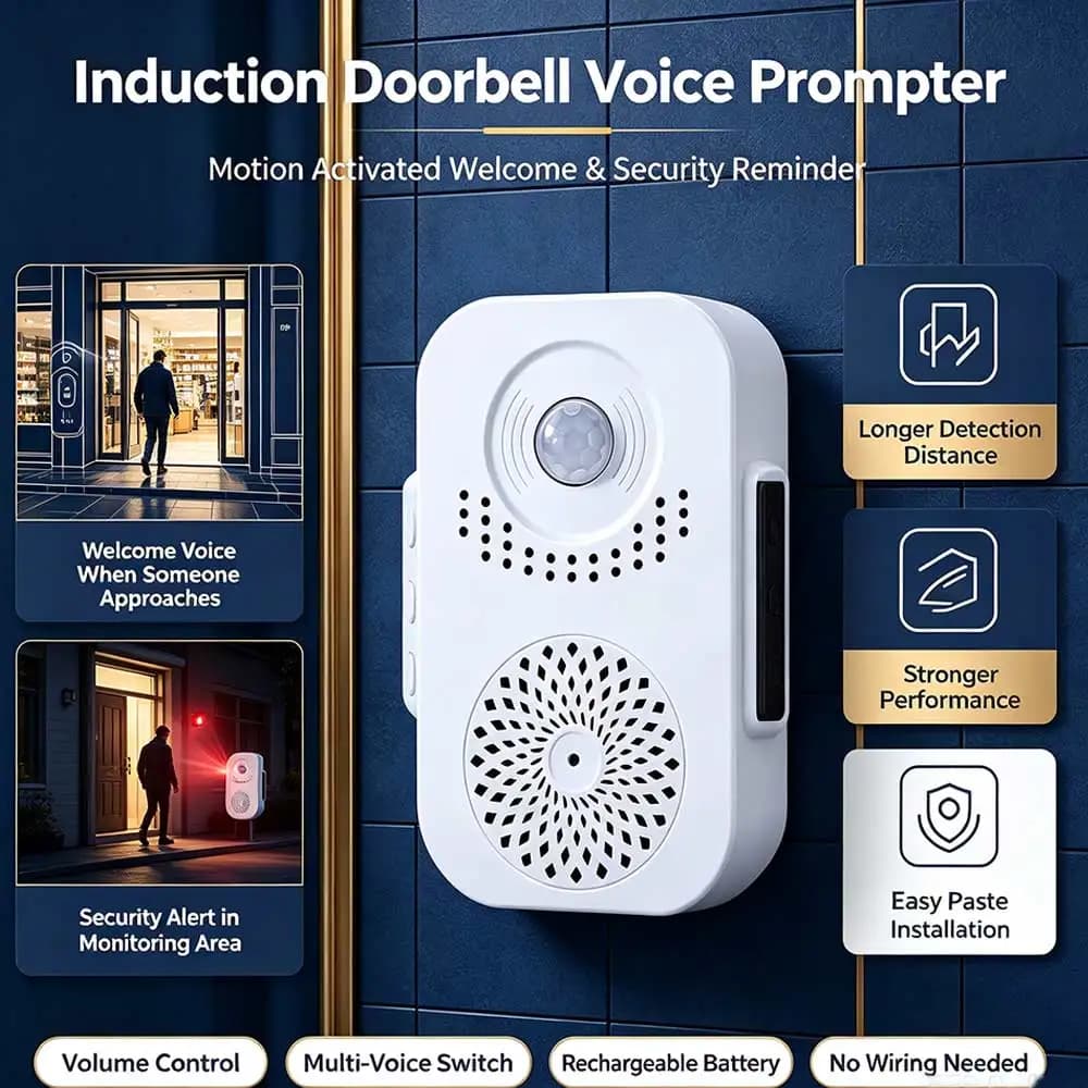 Wireless Home Infrared Detector Alarm Reminder Smart Doorbell Guest Welcome Chime PIR Motion Sensor Door Bell