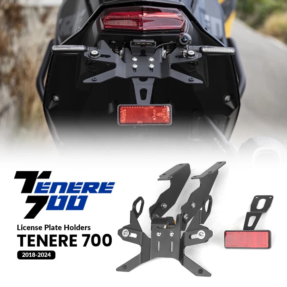 Nuovi Accessori Moto Per YAMAHA TENERE 700 Tenere700 2018-2024 Posteriore Coda Corta Porta Targa Contropunta Staffa Kit