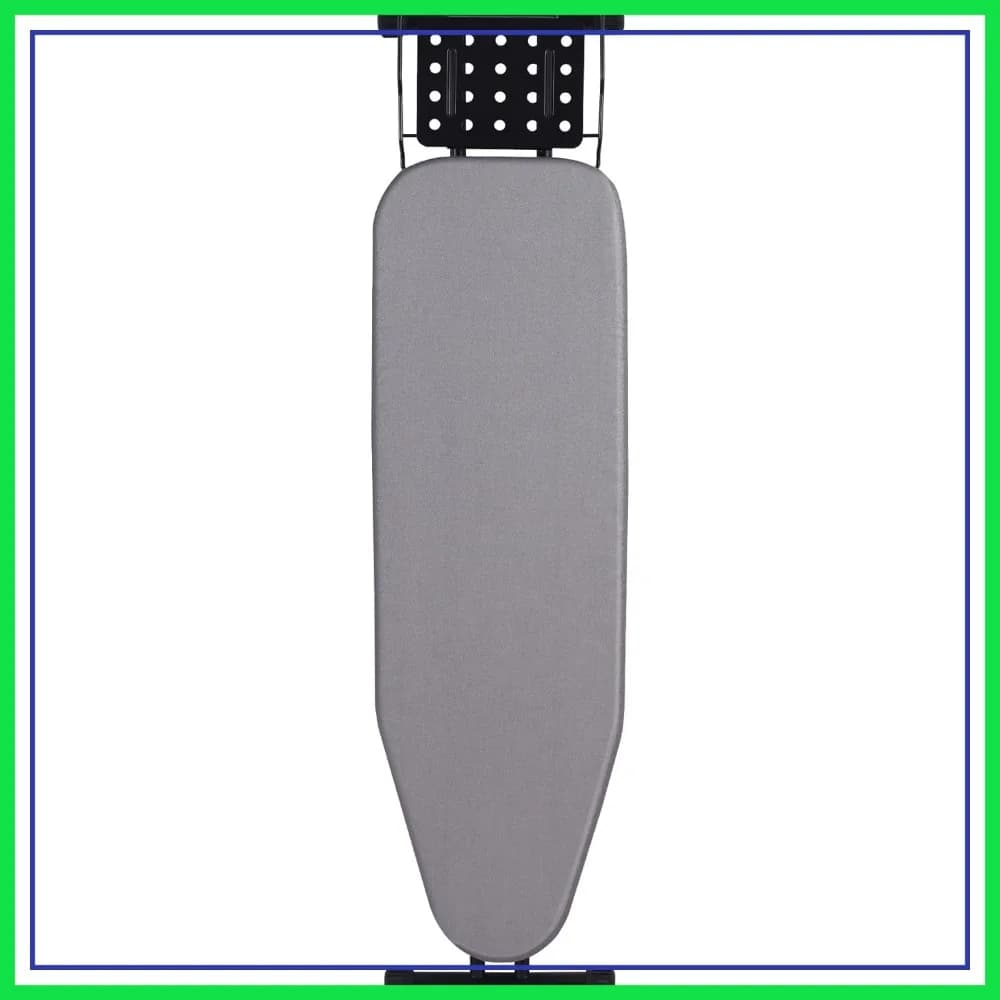 Asse da Stiro Deluxe con Copertura Resistente al Calore e Tappetino in Feltro Spesso, Gambe Robuste e Resistenti, Appendiabiti a Tutta Grandezza, Pieghevole