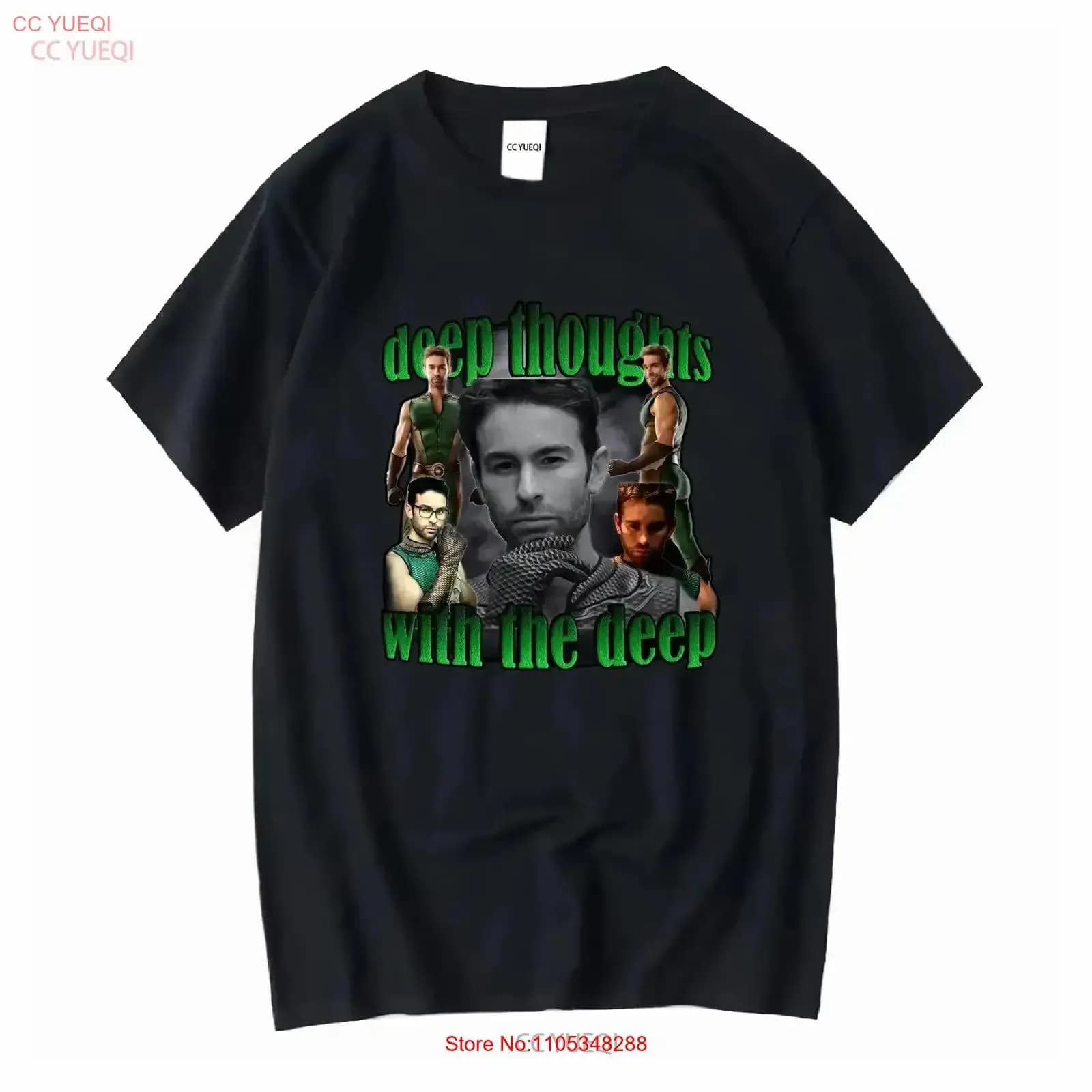 Maglietta con scritta 'deep thoughts with the boys', divertente, offensiva, con meme, sarcasmica, per lui, vintage, casual, effetto lavato.
