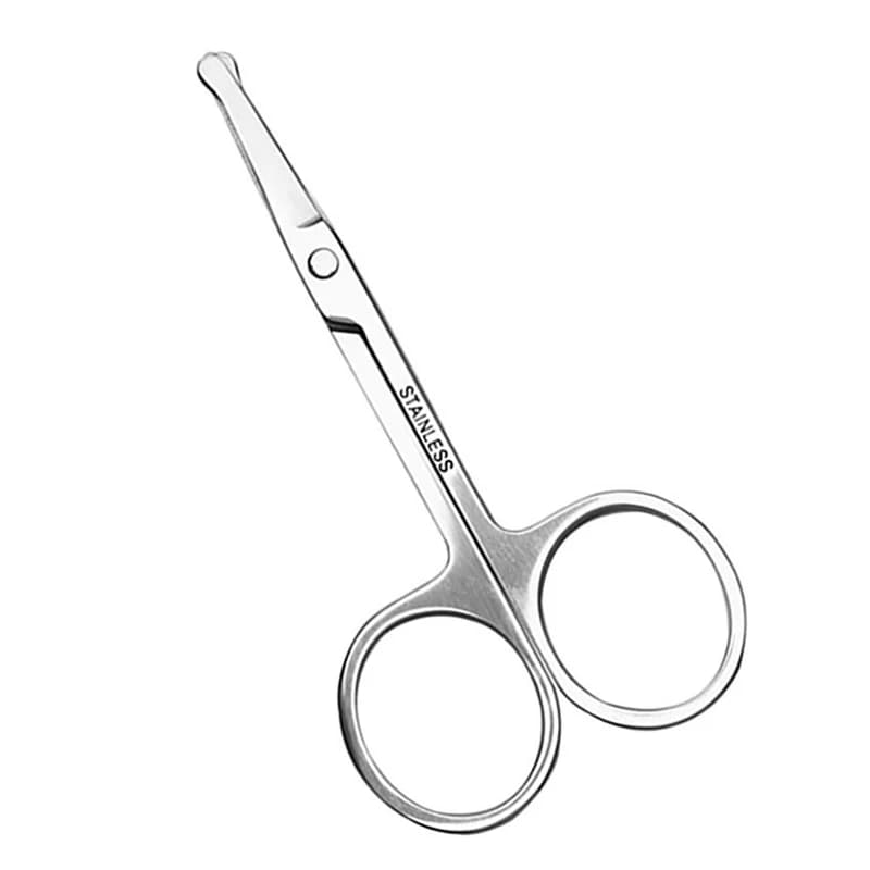 Stainless steel round safety scissors Eyebrow makeup scissors Beauty nose hair scissors Eyebrow scissors