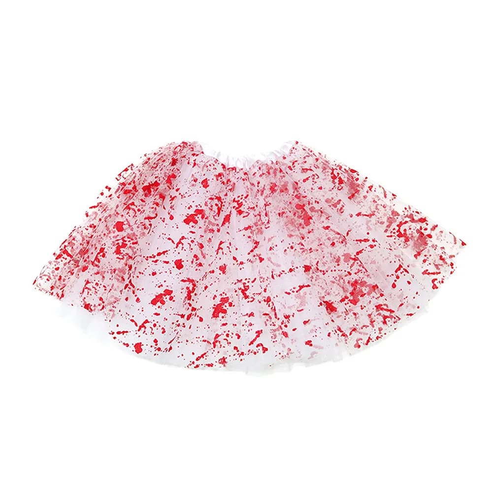 Costume Horror di Halloween: Grembiule, Guanti, Calze e Gonna con Effetto Sangue - Accessori Cosplay per un'Atmosfera Spaventosa per Decorazioni e Forniture per Feste di Halloween