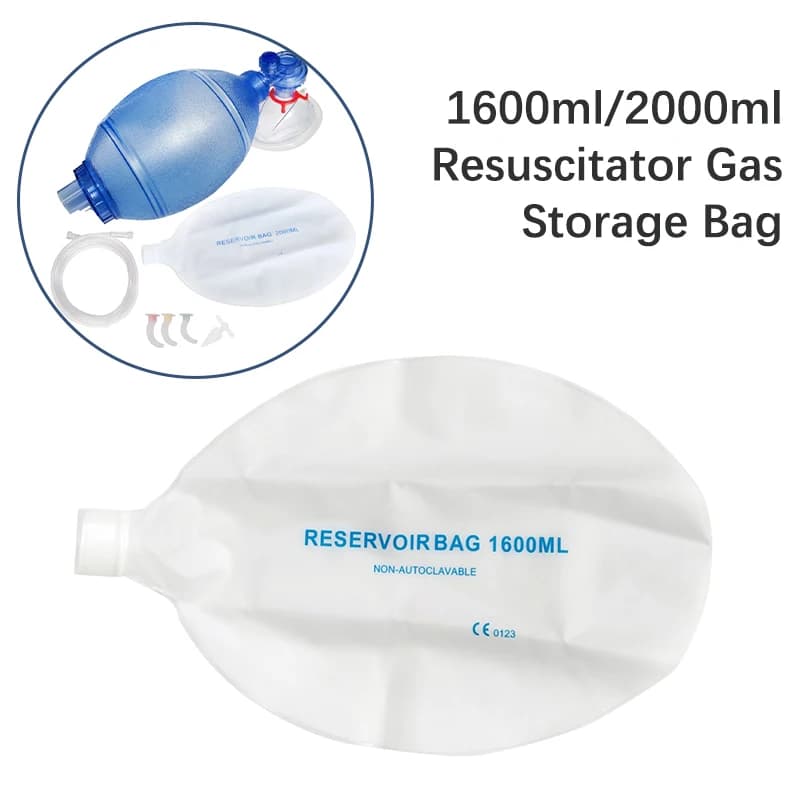 1Pc Adult/Child/Infant Resuscitation Ambu Bags 2000ml/1600ml Reservoir Bag Emergency Self-help Rescue Tool‘
