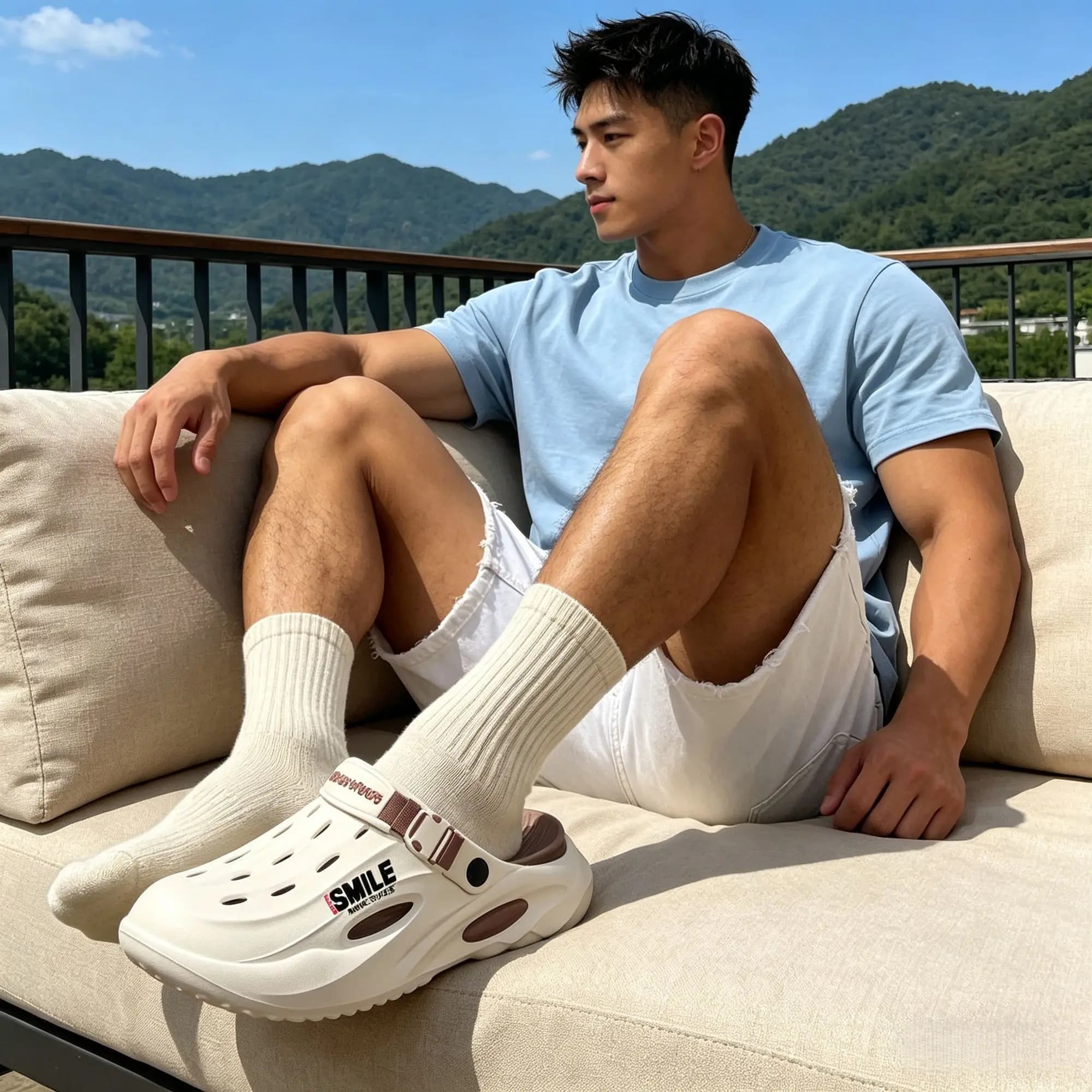 Scarpe da uomo per il tempo libero, stile influencer, versatili, di tendenza, estive, antiscivolo, con suola spessa, per la spiaggia e la guida, ciabatte da uomo