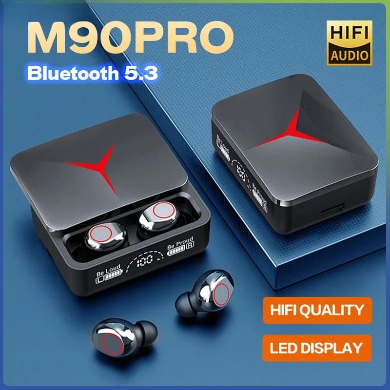 Cuffie Wireless originali TWS M90 auricolari da gioco Bluetooth 5.3 auricolari sportivi auricolari musicali per iphone Xiaomi