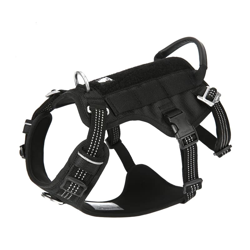 Winhyepet Pettorina per cani da esterno Etichetta personalizzata Gilet tattico riflettente Doppio H Imbracatura anti-fuga Servizio di viaggio Cani