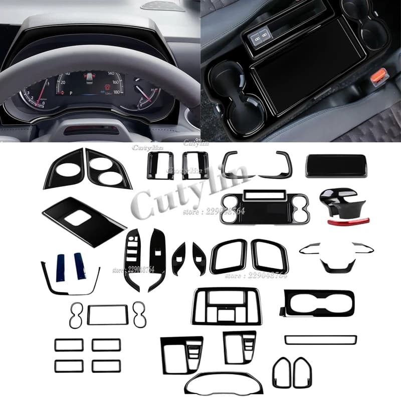 Per Toyota Voxy Noah Serie 90 2022 2023 2024 ABS Nero Volante Pulsante AC Condizione copertura trim finestra interruttore pannello di sollevamento