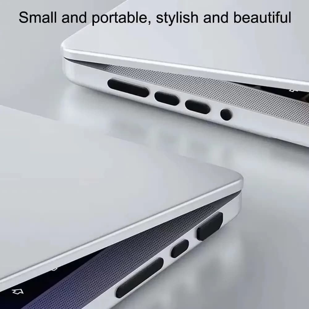 Adatto per Apple MacBook M5 M4 Air Pro 14 16 pollici notebook tappo antipolvere copertura jack per cuffie spina slot per scheda SD spina in silicone morbido