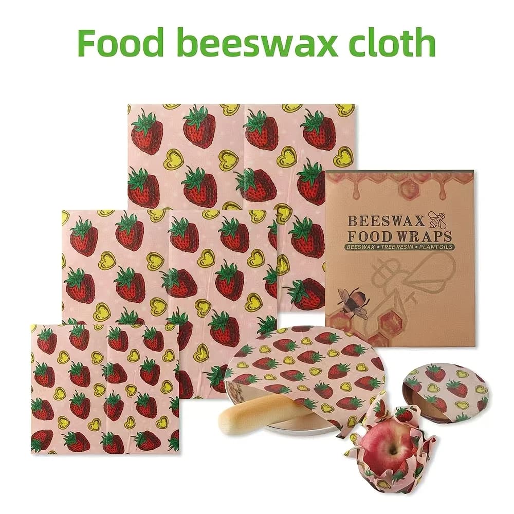 Involucro alimentare in cera d'api approvato per pane, frutta, cotone organico, mantenimento fresco, panno eco degradabile