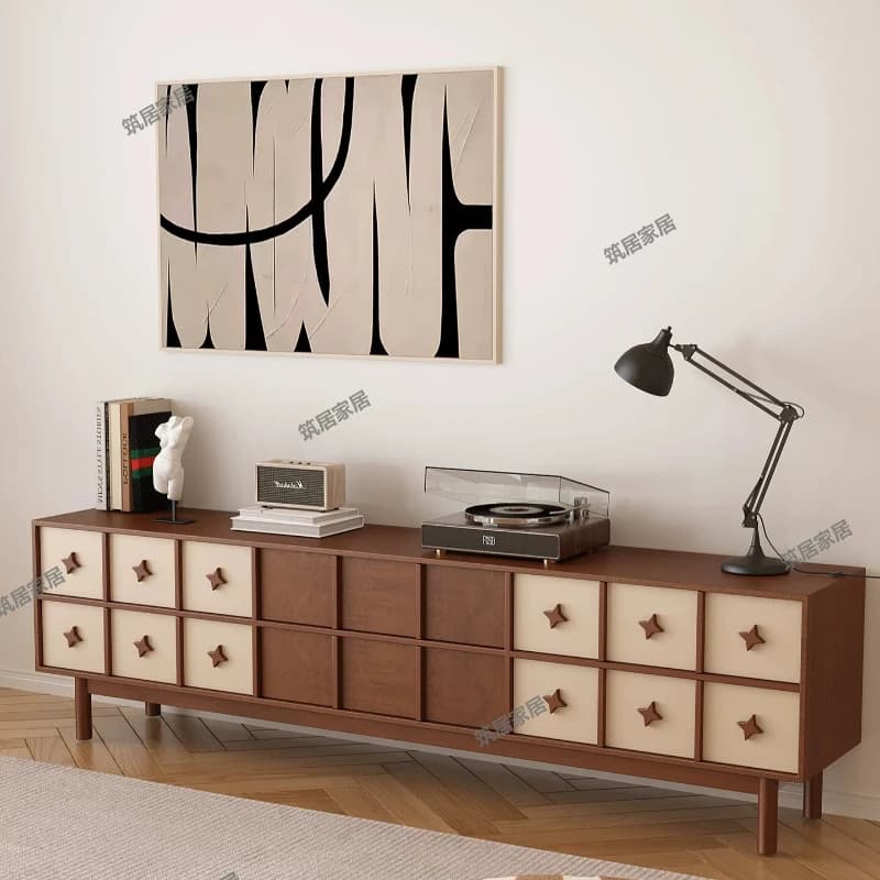 Farmhouse Solid Wood Tv Stand Weird Light Under Storage Tv Stand Coffee Monitor Muebles Para Salas Mid Century Furniture