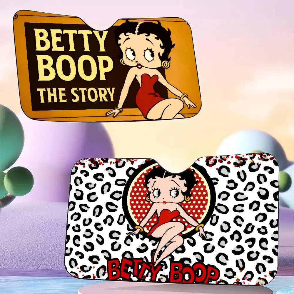 Parasole per Auto, Accessori Auto, Protezione per Finestrini, Schermo Parasole Decorativo con Personaggi dei Cartoni Animati B-Betty B-boop