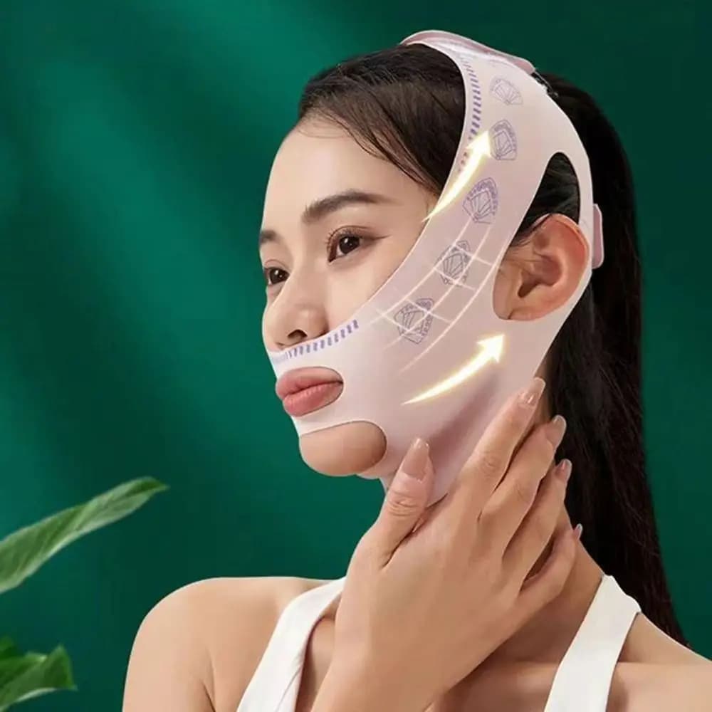 Lift Face Belt with Strap Anti-wrinkle Mask Elasticity Lift Oval Mask Sculpture Beauty Face Slimming Belt