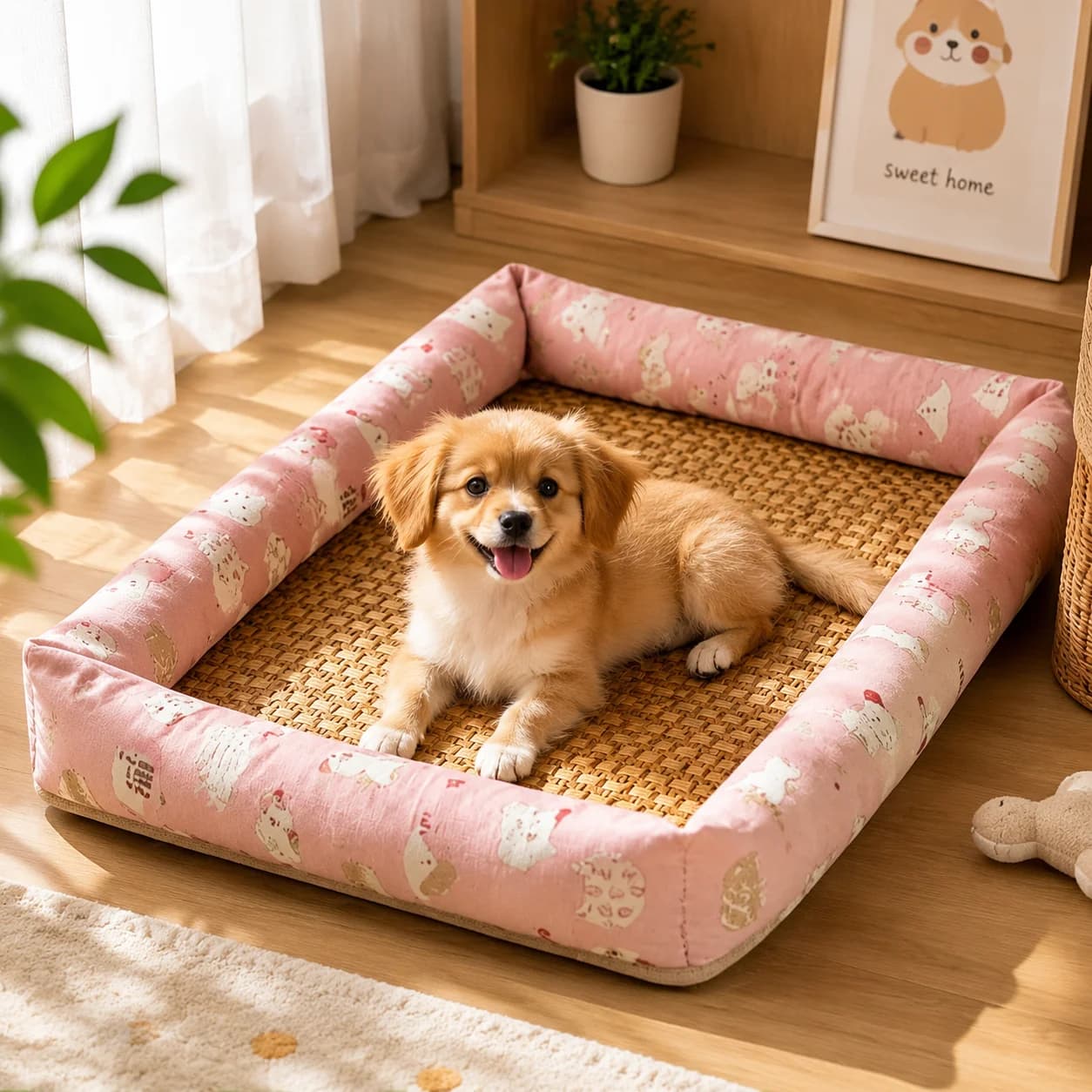 Cooling Dog Cat Bed Mat Breathable Foldable Summer Anti Heat Pet Cushion Crate Sofa Pad For Small Medium Dogs All Season