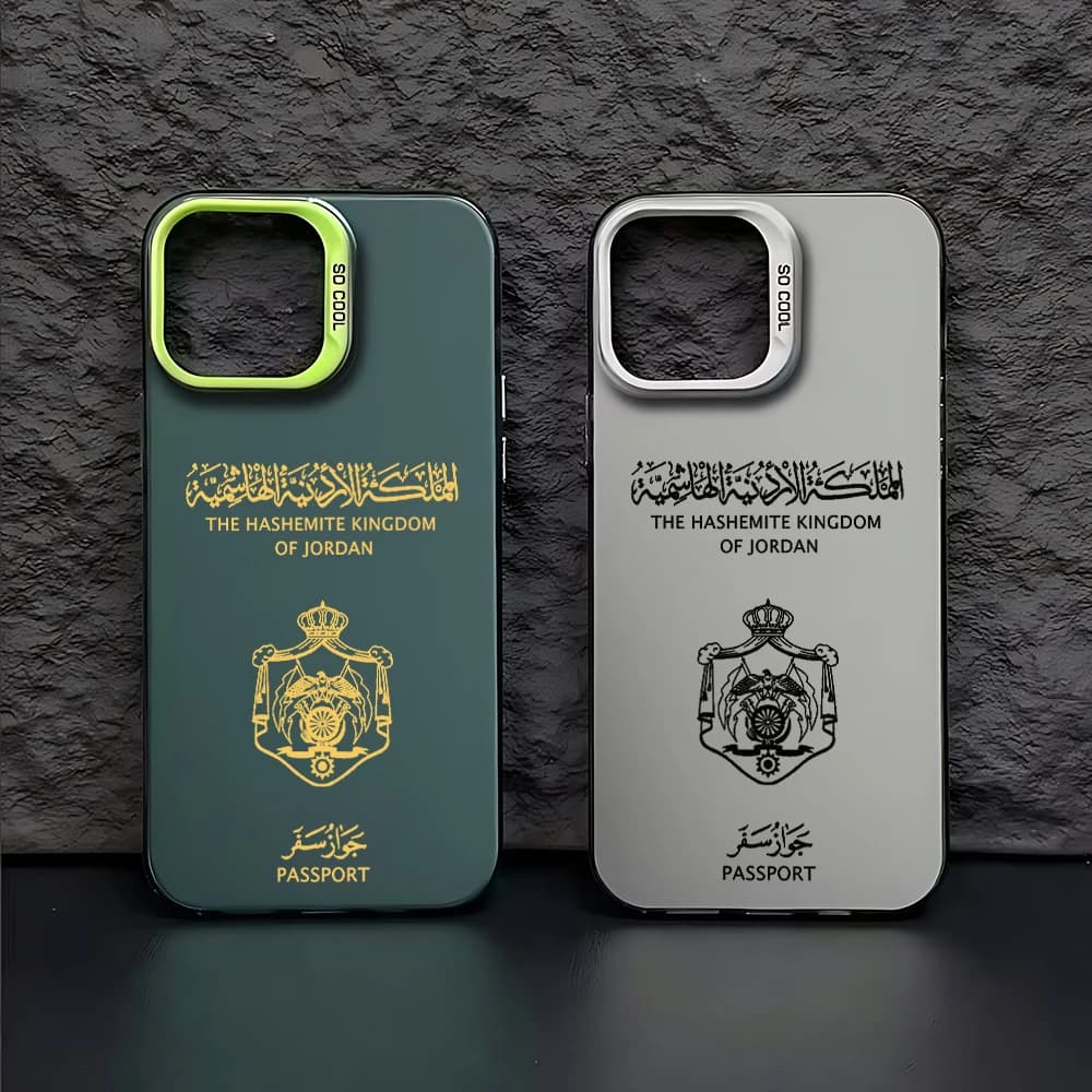 Custodia per telefono passaporto Jordan per iPhone 16 15 14 13 12 11 Pro Max X XR XSMAX 8 7 Plus Cover posteriore antiurto opaca Candy