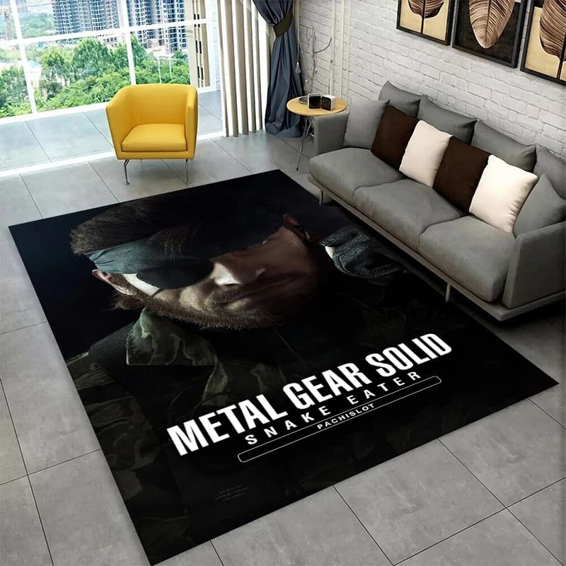 Anti-slip carpet with pattern Game Metal Gear Solid Cartoon for living room, bedroom, games room, soft home carpet, home decoration carpet, children's room carpet