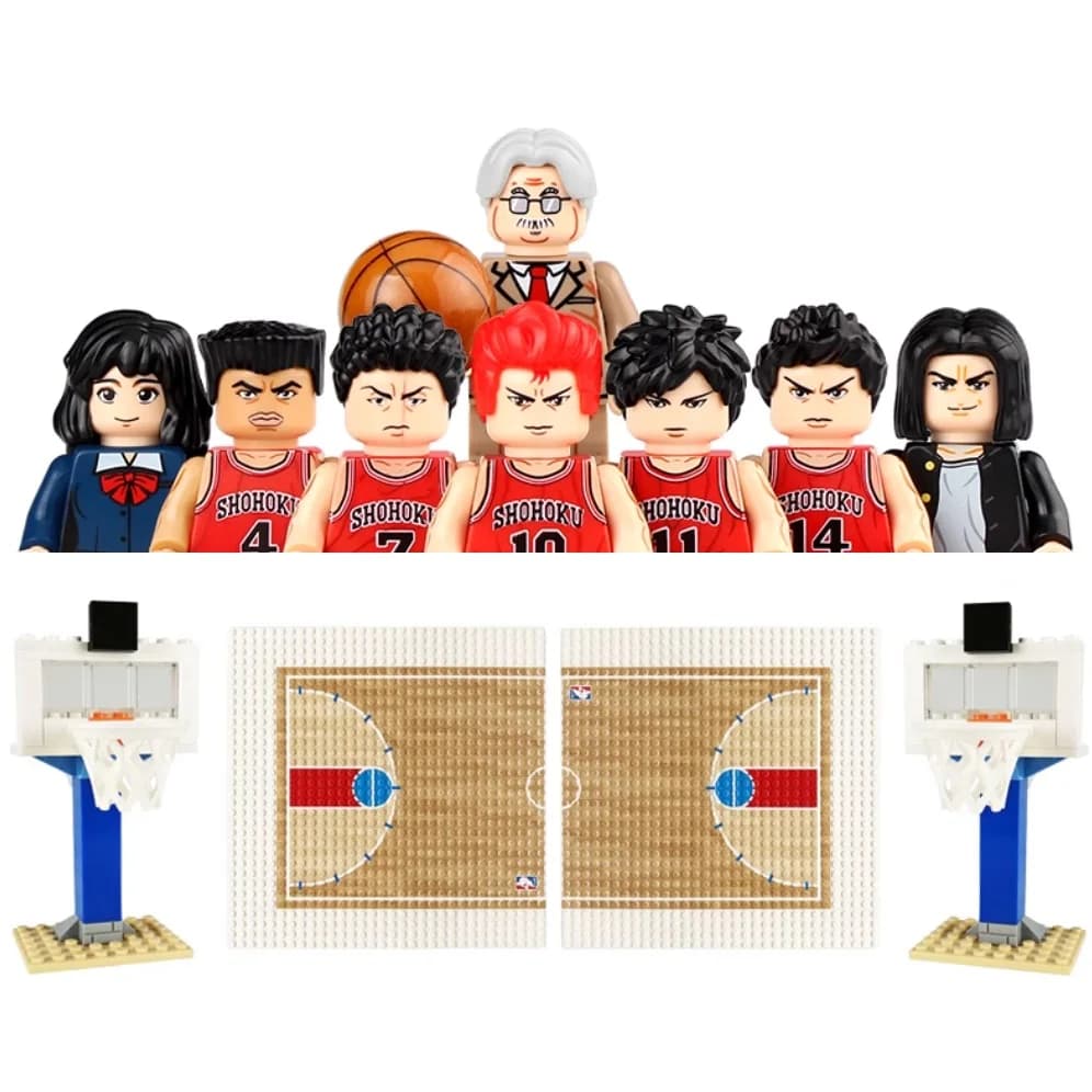 Nuovo IL PRIMO SLAM DUNK Set Building Blocks Basket Sakuragi Hanamichi Rukawa Kaede Haruko Akagi Mini Action Figure Giocattoli