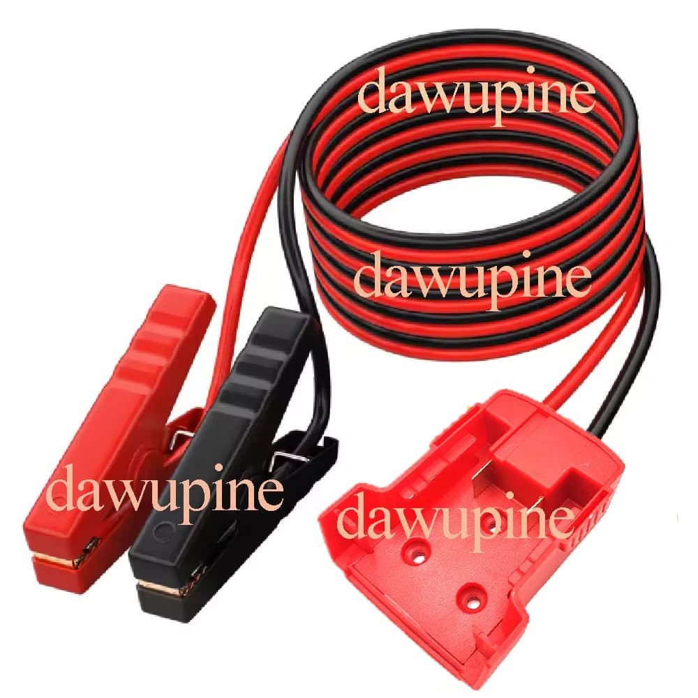 Cavi di Avviamento da 6 Piedi con Morsetti, Adattatore per Power Wheel, Avviatore per Auto Compatibile con Batterie Milwaukee, Dewalt, Makita e Bosch