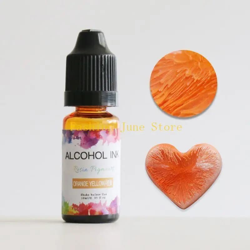 N5KA 24 Colori 10ML Inchiostro Artistico Alcol Resina Pigmento Resina Liquida Colorante Colorante Inchiostro Diffusione UV