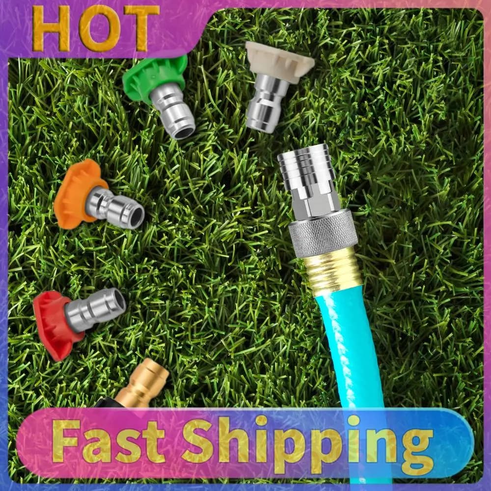 Adattatore per tubo da giardino a mini idropulitrice, convertitore per il collegamento del tubo dell'acqua all'idropulitrice per la pulizia di auto, mobili e vialetti.