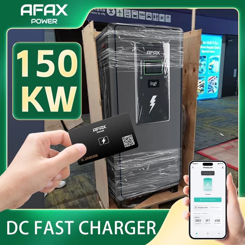 AFAX POWER Multi-langue Due pistole Type1 CCS2 CHAdeMO 60kw/120kw/150kw DC Caricatore super veloce per auto EV