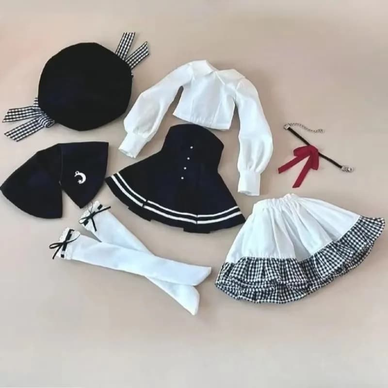 Nuovo arrivato 1/4 vestiti per bambole vestito per 45 cm bambola Bjd moda abbigliamento ragazza giocattoli vestire casa da gioco accessori per bambole, nessuna bambola