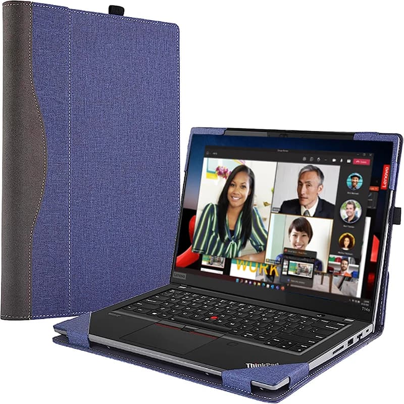 Custodia Cover per Lenovo ThinkPad T14 T14s Gen 4 Gen 3 Custodia staccabile per notebook Borsa per computer Custodia protettiva in PU Shell Pen Regali