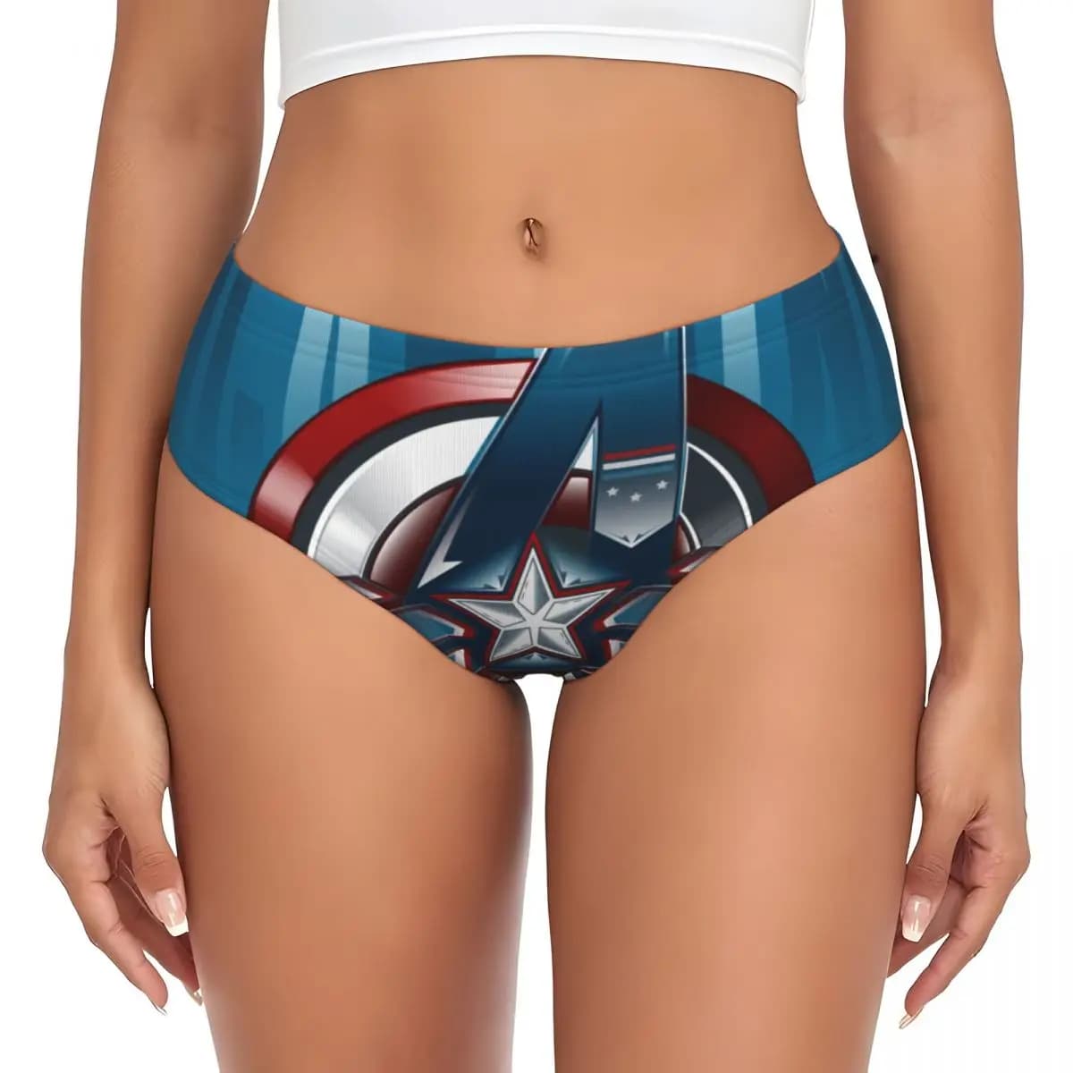 Captain America Comics, breathable and elasticated women's underwear, Valentine's Day gifts