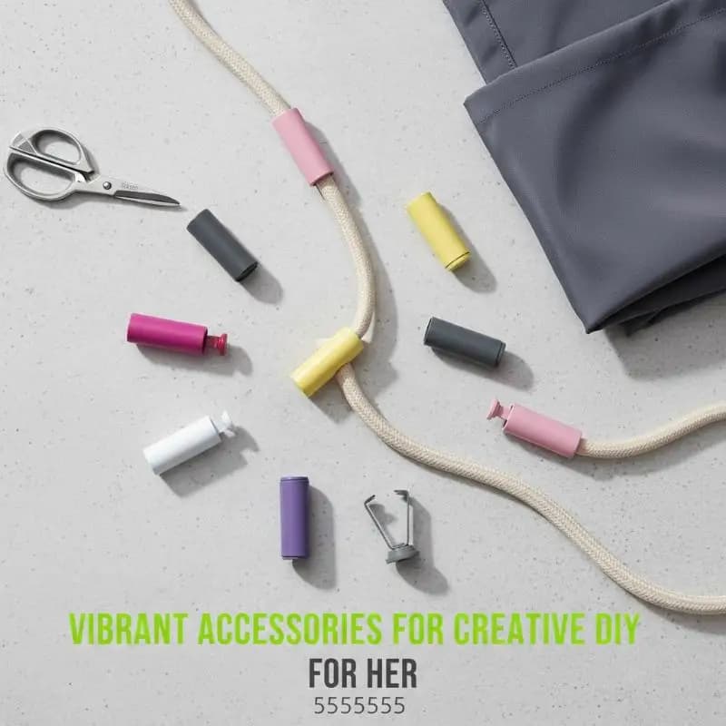 10Pcs DIY Bag Shoes Garment Lanyard Accessories Metal Rope Ends Stopper Button Cord End Lock Cap Hanging Bell Buckle