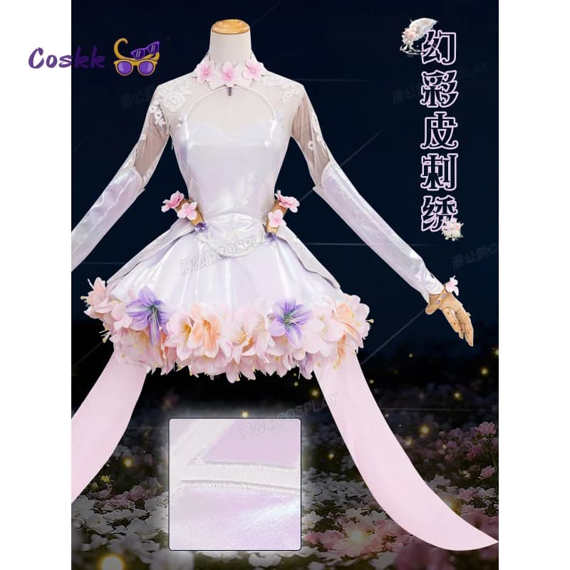 Gioco OW Kiriko Costume Cosplay Uniforme Donna Fiore dolce abito da sposa accessorio Carnevale di Halloween Natale nuovo uniforme